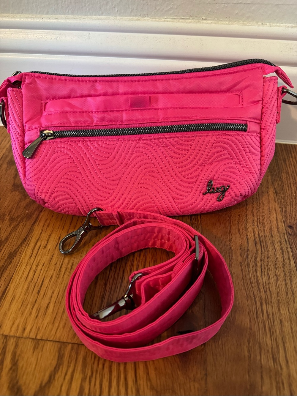 Lug Dash Crossbody in Powerful Pink